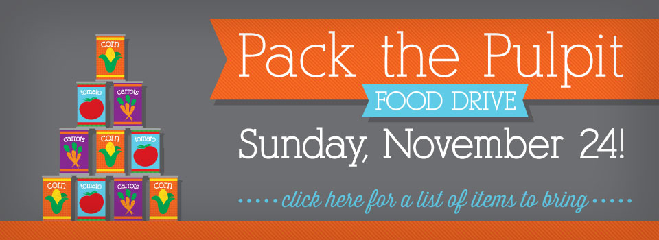 Pack the Pulpit Food Drive