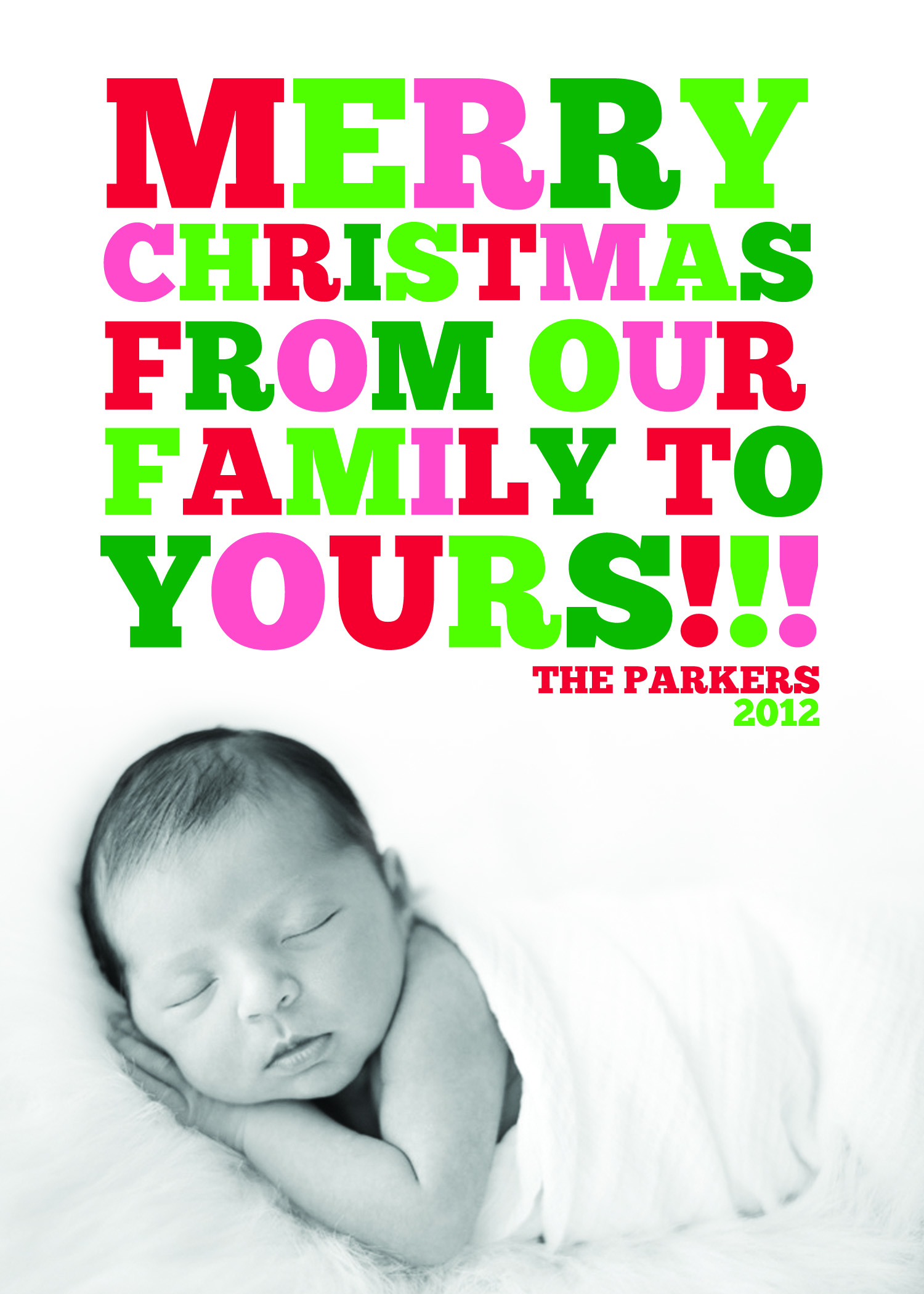Merry Christmas in Type